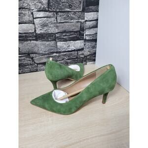 Sam Edelman Vienna, Thyme Green Suede Heels